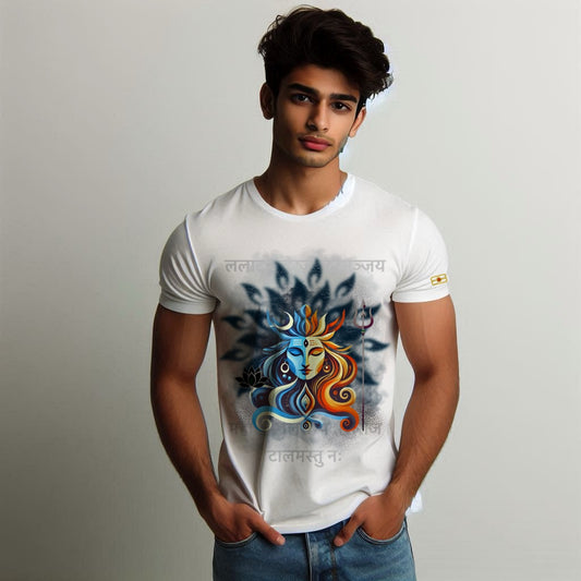 Round Neck Printed Cotton T-Shirt – Jay Mahakal