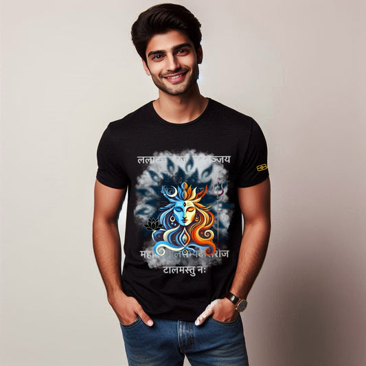 Round Neck Printed Cotton T-Shirt – Jay Mahakal